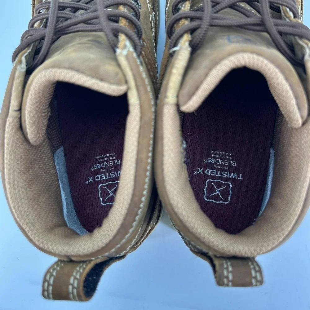 Twisted‎ X Boots Mens Size 5 Brown Leather Chukka Moc 4
